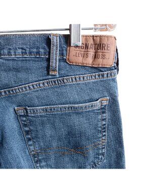 Levi Strauss Mens Bootcut Blue Jeans 32x32 Men's Jeans Signature W32 L32